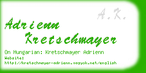 adrienn kretschmayer business card